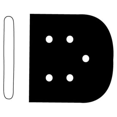 Protector Instrument Tip SklarTip Polyethylene 25x25mm Black 100/Pk